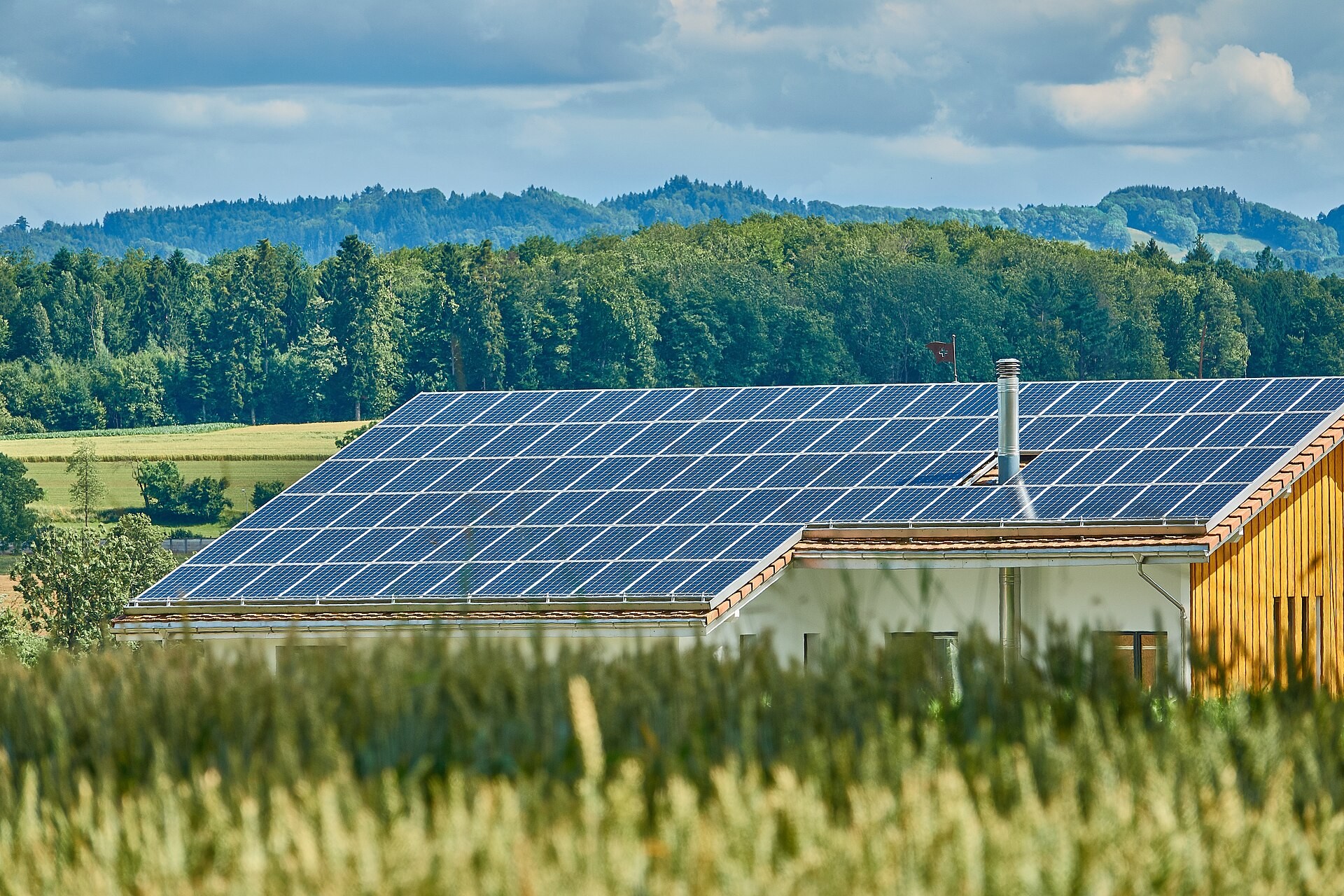 Residential rooftop solar PV system